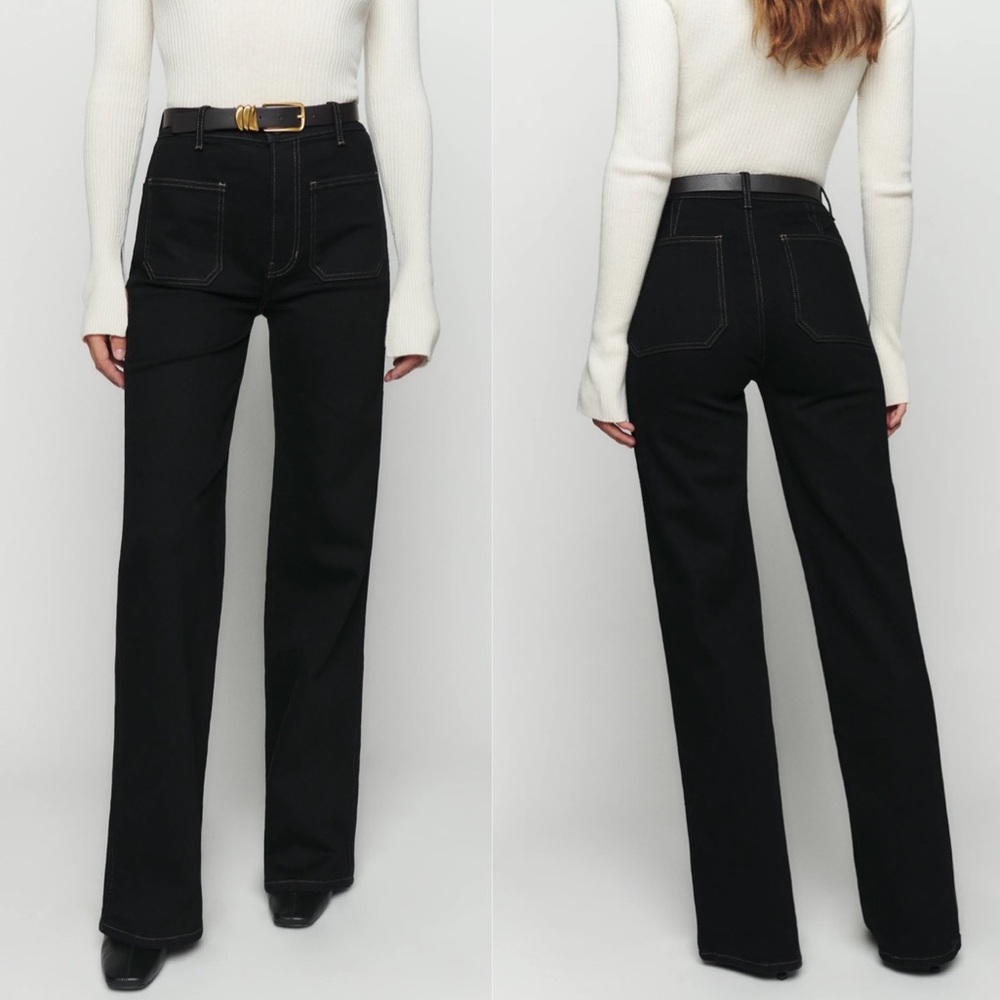 Reformation Alyssa Jeans Black 28